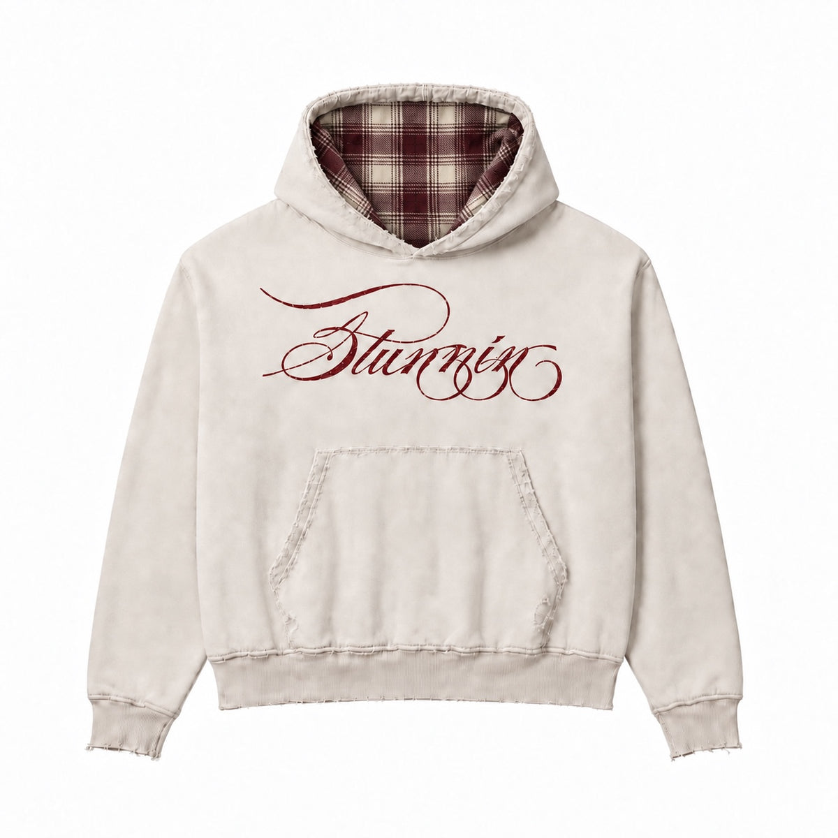 STUNNIN PLAID HOODIE